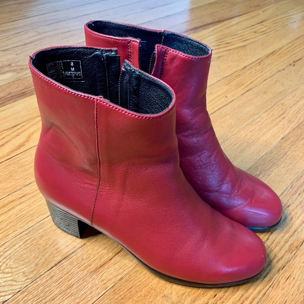 HOPP Ankle Boots Wine Red